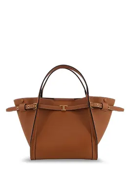 Tod's-Hammered Leather Shopping Bag-Donna 53205613707604