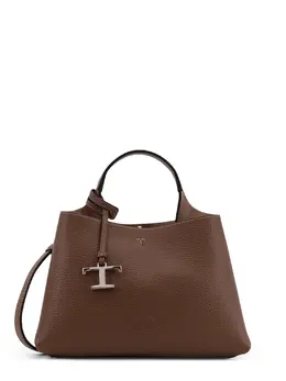 Tod's-Leather Crossbody Bag With Metal T-Timeless Logo-Donna 53205620261204