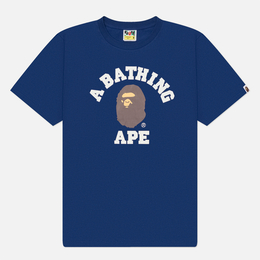 A Bathing Ape: Синяя футболка 