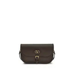 Valentino Garavani Brown Calf Leather Bos Taurus Shoulder Bag va8y2b0s82rbnrelbb