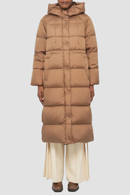 Max Mara: Пуховик с надписями 