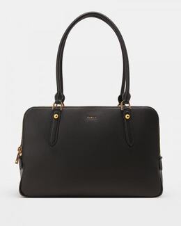 FURLA: Чёрная сумка 
