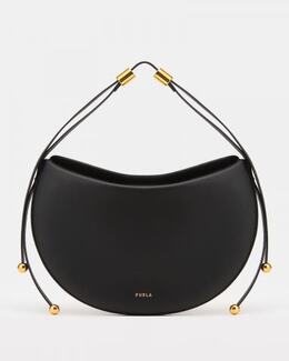 FURLA: Чёрная сумка 