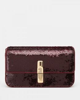 FURLA: Бордовая сумка 