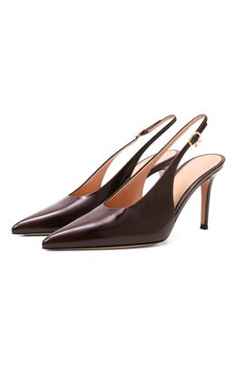 Gianvito Rossi: Бордовые туфли 