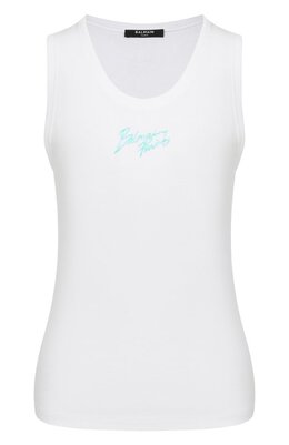 Balmain: Хлопковая майка 
