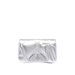 Alexander McQueen Light Silver The Mini Seal Bag 777011 1bl0i 1400