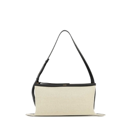 Jil Sander Two-tone Canvas And Leather Medium Empire Shoulder Bag j07wd0052p4918_280