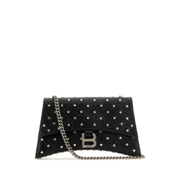 Balenciaga Black Leather Crush Xs Shoulder Bag 7360162aaws_1000