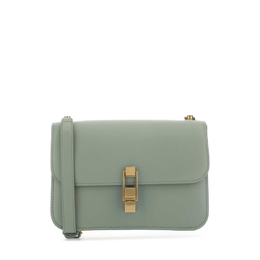 Saint Laurent Sage Green Leather Carre Shoulder Bag 6332141yf0w 1608