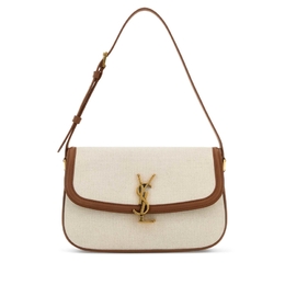 Saint Laurent Sand Canvas Solferino Shoulder Bag 832330faeff 9087