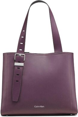 Сумка-тоут Calvin Klein Lowen с тремя отделениями, Plum/Black b0dyyf8hlg | plum/black