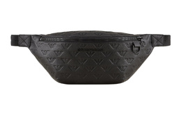 Emporio Armani Кожаный поясной рюкзак мужской черный y4o372-y142v-81072