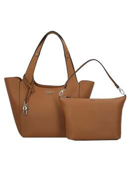 Сумка-шоппер Calista 45 см карамельного цвета Guess 6679584 | caramel