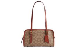 Coach Сумка через плечо Swing Zip из искусственной кожи с натуральной кожей, женская сумка, коричневая cm580-b4nq4