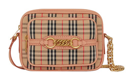 Кожаная сумка для фотоаппарата, сумка-мессенджер, наплечная сумка, кроссбоди обычная женская розовая Burberry 40798811