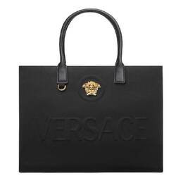 Versace La Medusa Large Canvas Tote 1004741_1a03095-black-versace gold