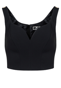 ELISABETTA FRANCHI: Чёрный топ 