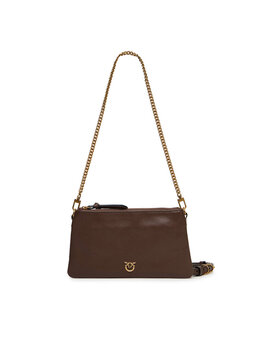 Сумка Pinko Double Mini Al 25-26 PLTT 105359 A0QO, коричневый 8053177200904 | braun