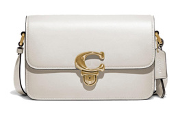 Сумка через плечо Studio Glove Tanning, большая женская белая Coach c6641-b4ha