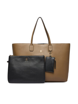 Сумка-шоппер Tommy Hilfiger Th Icon Tote AW0AW18173 Braun 305556189