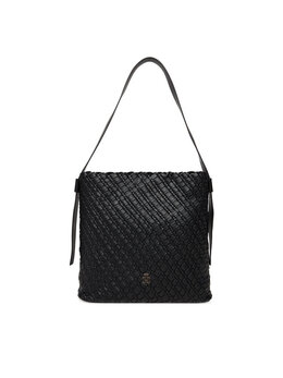Сумка Tommy Hilfiger Th Braided Maxi Hobo AW0AW18161 Schwarz 305555465