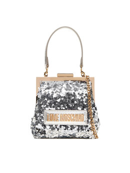 Вечерняя сумка Love Moschino JC4146PP0NKK190A, серебряныйfarben 8059987851206 | silber