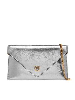 Вечерняя сумка Pinko Flat Purse Mini AI 25-26 PCPL 105347 A2OT, серебряныйfarben 8053177204940 | silber