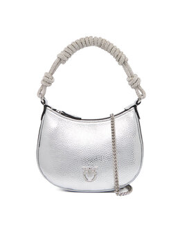 Вечерняя сумка Pinko Half Moon Baby C + Manico Al 25-26 PLTT 105913 A2WD, серебряныйfarben 8053177292565 | silber