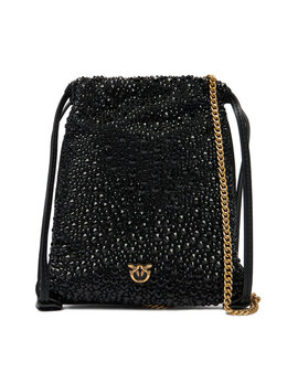 Вечерняя сумка Pinko Slouchy Coulisse Baby AI 25-26 PCPL 105409 A2WF, черный 8053177289985 | schwarz