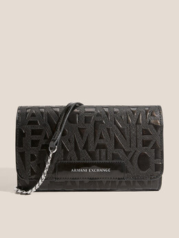 Armani Exchange: Чёрный клатч 