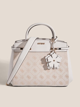 Guess: Белая спортивная сумка 