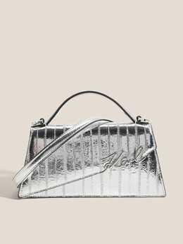 Karl Lagerfeld: Серебристая спортивная сумка 