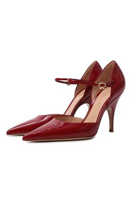 Gianvito Rossi: Бордовые туфли 