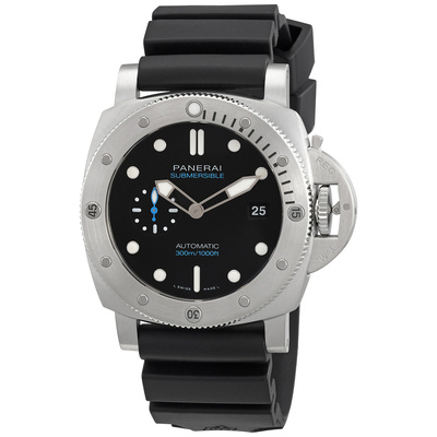 Pre-owned Panerai Luminor Submersible 1950 Automatic Black Dial Mens Watch PAM01305 (black, arb27103)
