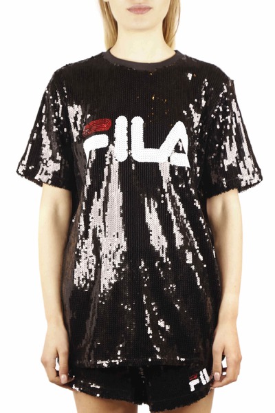 Fila Black Sequins T-shirt 11406595 (LPUS2203376) - for 164$ - LePodium