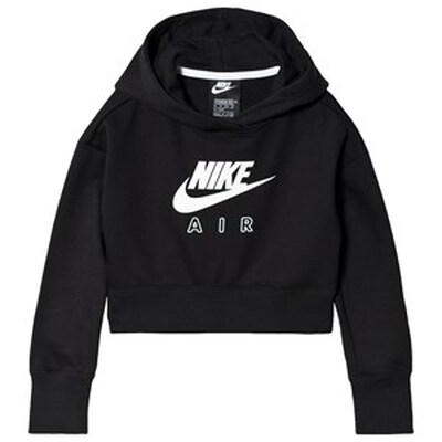 black nike cropped hoodie