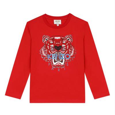 Kenzo Ls Tiger T-shirt Colour: RED 
