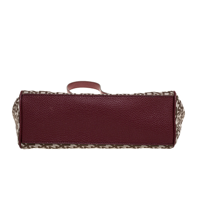 DKNY Dark Beige Saffiano Leather Envelope Flap Continental Wallet