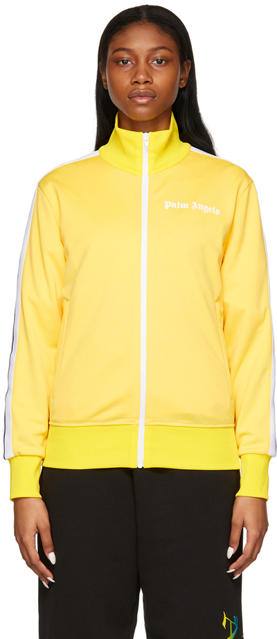 Palm Angels Yellow Classic Track Jacket PMBD001R21FAB0011801 ...