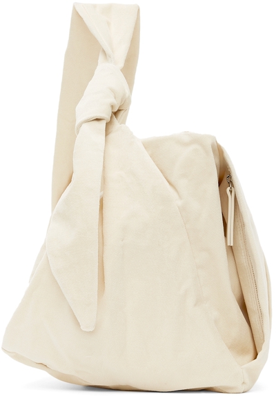 LOW CLASSIC Off-White Velour Knot bag LOW21FW_BA14IV (LPCH1943359 